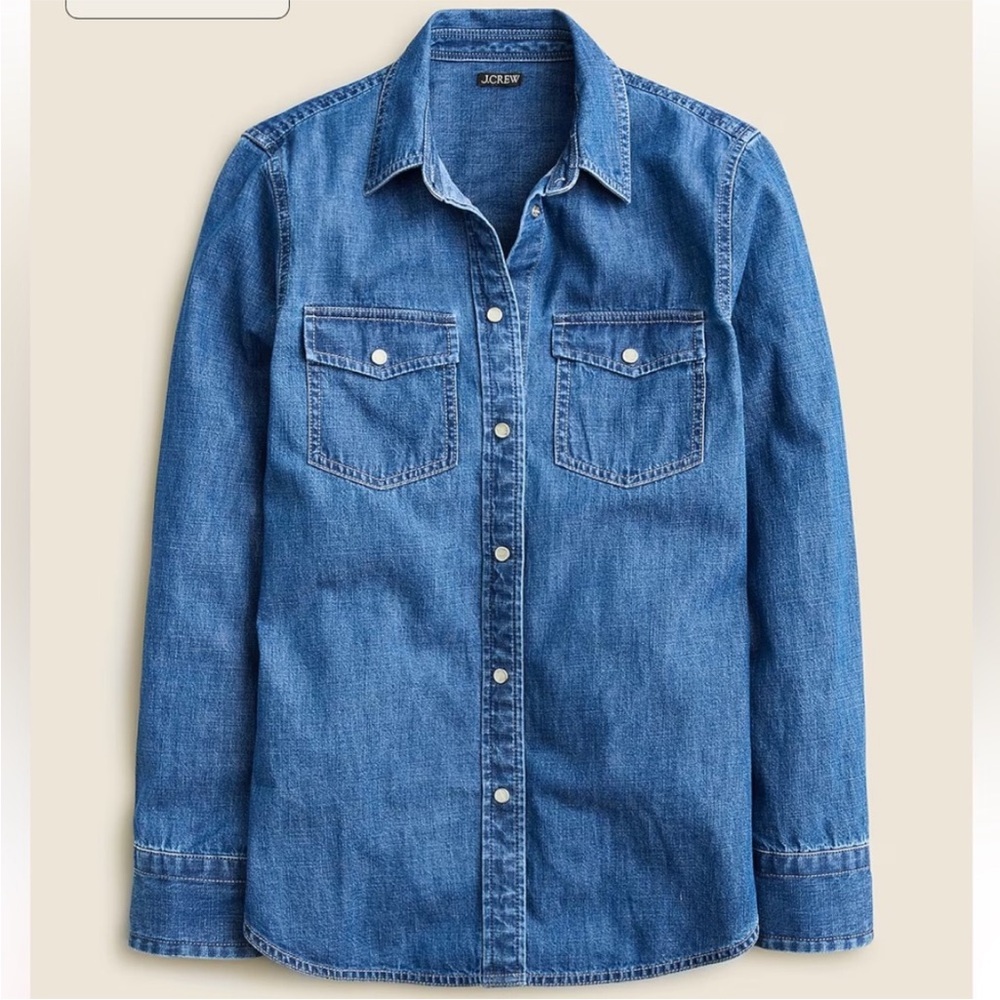 J Crew denim wren western chambray 4T